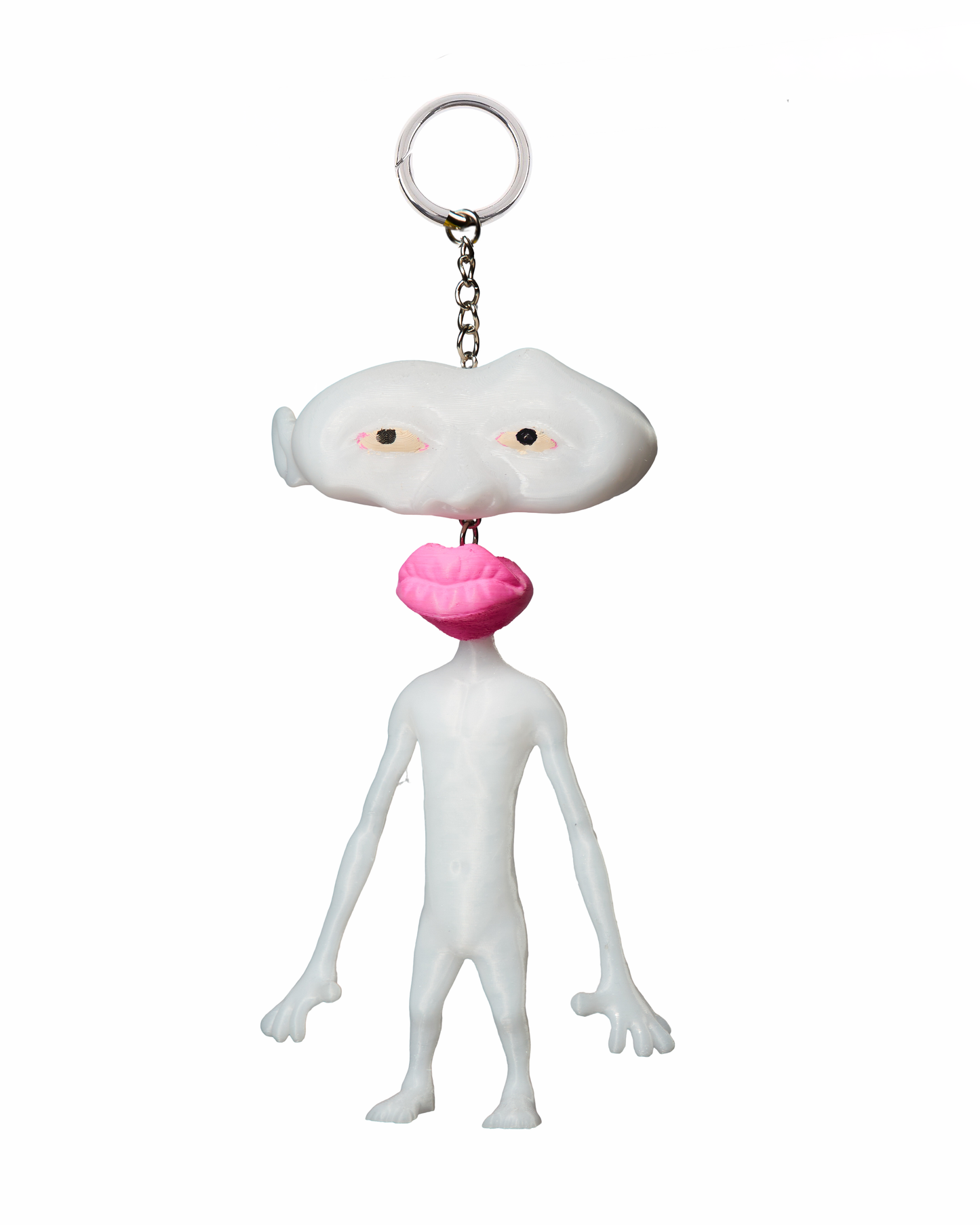 Udo Keychain: "Mayonate" (White)