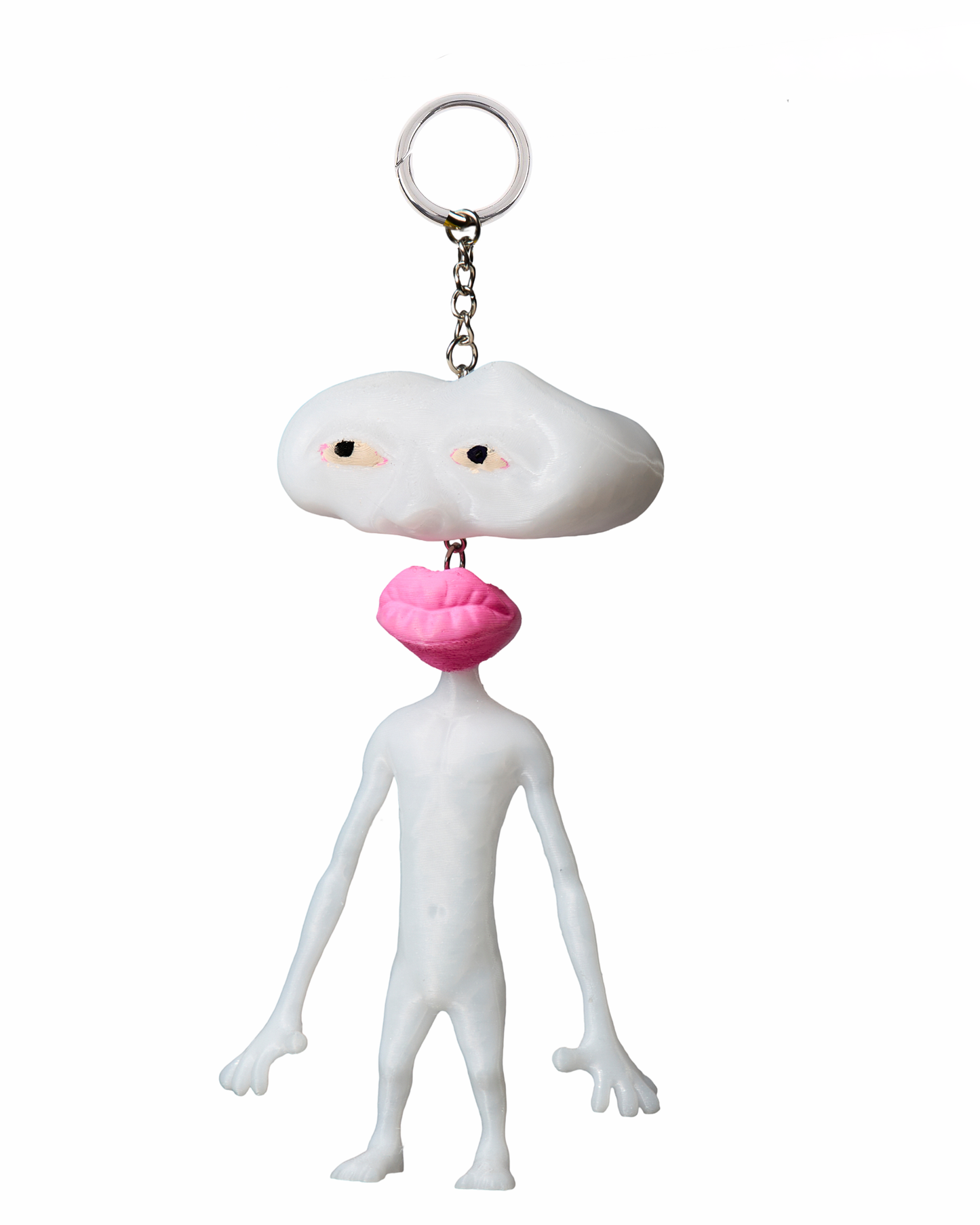 Udo Keychain: "Mayonate" (White)